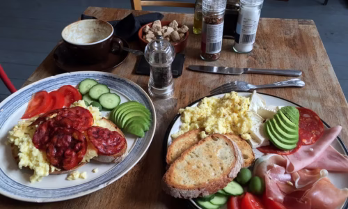 Relaxed breakfast