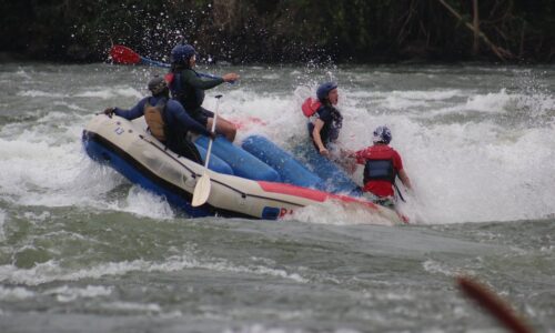 White water rafting in Jinja.