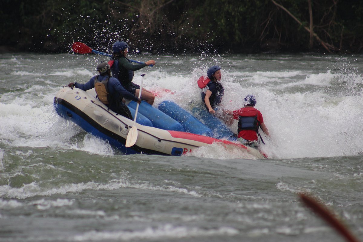 White water rafting in Jinja.